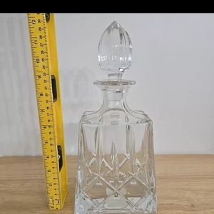 Gorham Crystal Vintage Czech Crystal Lady Anne Liquor Decanter With Stopper